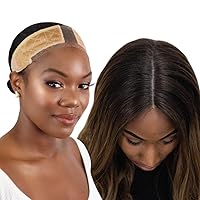 MILANO COLLECTION Lace Wigrip, Premium Lace Wig Band for Women, Fully Adjustable Wig Grip, Reinforced Swiss Lace by HAIRLINE, Secure Velvet Headband, Glueless, Nude