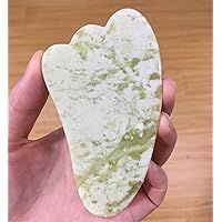 Natural Jade Gouache Gua Sha Stone Massage Tools for Body Meridian Scrapping Face Lifting Slimming Skin Detox Beauty 1Pcs (Color : Triangle)