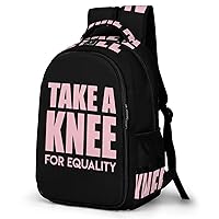 Take Knee for Equality Laptop Backpack for Men Women 16.5 Inch Lightweight Computer Bag Casual Daypack Work Bag