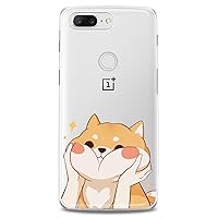 TPU Case Compatible for OnePlus 10T 9 Pro 8T 7T 6T N10 200 5G 5T 7 Pro Nord 2 Flexible Silicone Print Shiba Inu Girl Doggy Women Clear Adorable Teen Slim fit Cutie Soft Design Cute Kawaii Pup