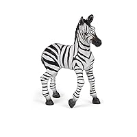 Papo -Hand-Painted - Figurine -Wild Animal Kingdom - Zebra Foal -50123 -Collectible - for Children - Suitable for Boys and Girls- from 3 Years Old