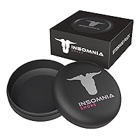 Pocket Storage Puck | Smell Odour Water Proof Air Tight | Aluminium Container for Tobacoo Travel Size (Black)