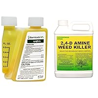 Barricade 4FL Herbicide Concentrate - Preemergent Weed Control & Southern Ag Amine 2,4-D Weed Killer, 32oz - Quart