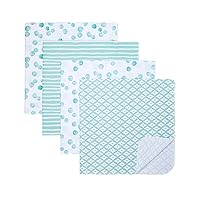 Baby 4 Pack 100% Cotton Flannel Receiving Blanket