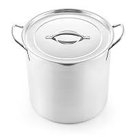 Stockpot Stainless Steel All Purpose Prep and Canning Bowl, 16 Quart, Silver