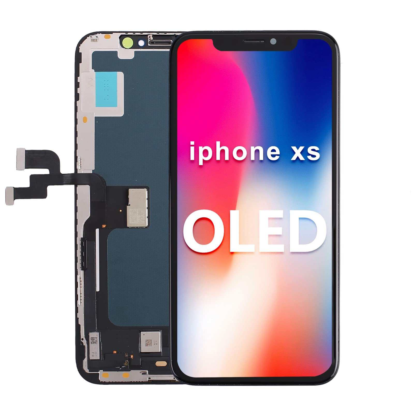 CCXSY OLED Display Screen Replacement for iPhone Xs, 3D Touch 5.8 Inch Screen Digitizer Full Assembly for Model A1920/A2097/A2098/A2099/A2100