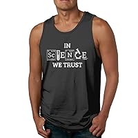 in Science We Trust Man Tank Top Funny Sleeveless Workout Shirt