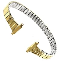 11-14mm Speidel Shiny Gold Tone Stainless Ladies Expansion Watch Band