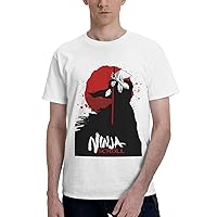 Anime Ninja Manga Scroll T Shirt Man's Summer Cotton Crew Neck Fashion Tee Cool Casual Tops