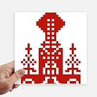 Russia Building Mosaic Country Elements Sticker Tags Wall Picture Laptop Decal Self Adhesive