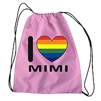 Personalized I love - Rainbow Heart Add any Name Sport Bag 18