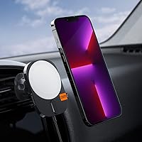 Spigen OneTap Pro 3 (MagFit) Designed for MagSafe 15W Apple-Certified MagSafe Wireless Charger Air Vent Car Mount Compatible with iPhone 15, 14, 13