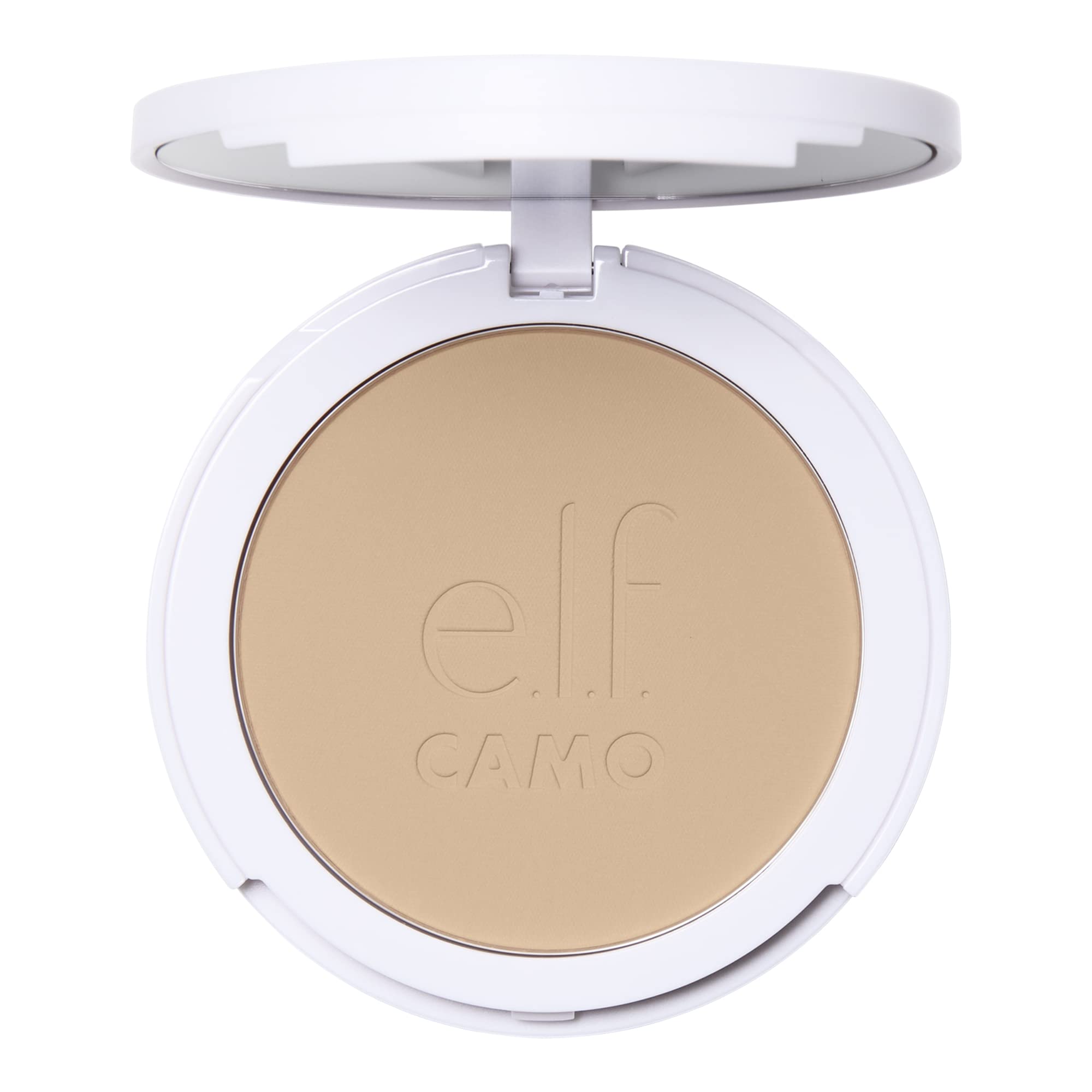 e.l.f. Camo Powder Foundation, Lightweight, Primer-Infused Buildable & Long-Lasting Medium-to-Full Coverage Foundation, Light 280 N