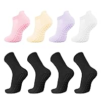 Yoga Socks with Grips for Women Non Slip Pilates Sock Grip Socks Hospital Barre Ballet Dance Workout, Pregnant