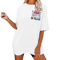 Plus Size Tops for Women 4X-5X Long Sleeves Women's Fashion Shirt Suitable for Short Sleeved Oversized Loose F