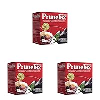 Prunelax Ciruelax Natural Laxative Regular for Occasional Constipation,Tea Bags, Prunes, 10 Bags (Pack of 3)
