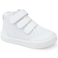 Baby Walking Shoes High-Top Boy Sneakers Lightweight Non Slip Toddler Shoes for 6 9 12 18 24 Months