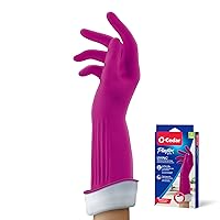 PLAYTEX Living Reuseable Rubber Cleaning Gloves (Large, 1 Pair), Premium Protection Reusable Household Gloves