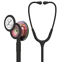3M Littmann Classic III Monitoring Stethoscope, 5870, More Than 2X as Loud*, Weighs Less**, Stainless Steel Rainbow-Finish Chestpiece, 27