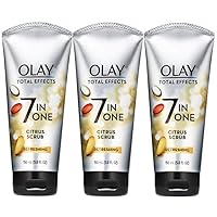Olay Total Effects Citrus Facial Cleanser and Scrub, 5 Fl Oz (Pack of 3)