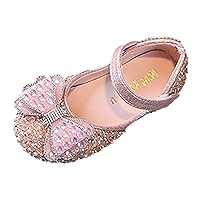 Fashion Spring And Summer Children Dance Shoes Girls Performance Princess Shoes Rhinestone Pearl Sequins Bowknot Winter