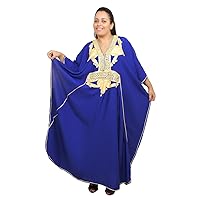 Moroccan Caftan Women Plus size Hand Made Caftan with Embroidery XXL