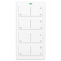 Insteon Mini Remote 4-Scene Keypad, 2342-232 - Controls On/Off & Dimming, Rechargeable Battery