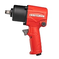 CRAFTSMAN CMXPTSG1004NB ½-in 400 ft-lbs Air Impact Wrench, Red and Black