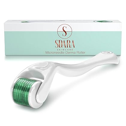 Derma Roller Hair Growth, Microneedling Roller for Face, Beard Growth - Includes Free Storage Case (1-Pack)