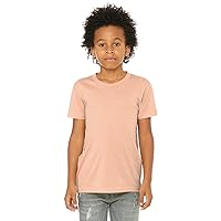 Bella Canvas Youth Triblend Short-Sleeve T-Shirt M Peach Triblend