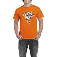Xekia Black and White Camouflaged Swag Hip Hop Fashion People Gifts Men's T-Shirt Tee Medium Orange