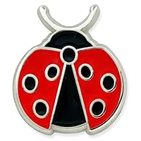 PinMart's Cute Lady Bug Brooch Insect Animal Trendy Small Enamel Lapel Pin