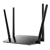 WAVLINK AC1200 Wireless WiFi Router, 5GHz+2.4GHz Dual Band WiFi 5 Router with 4x5dBi Antennas, 10/100Mbps WAN/LAN, Supports Router/AP/Repeater Mode, Beamforming Tech