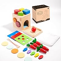 YAANI 9-in-1 Montessori Box, Baby Toys 6-12 Months, Montessori Toys for 1 Year Old, Sensory Toys, Toddler Toys, Baby Boy Gifts, Toys for Girls, Baby Girl, Toys for 2 Year Old, Montessori Toys