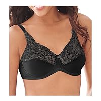 Bali Lilyette Minimizer Bra, Lacey Underwire Bra with Full-Coverage & Natural Support, Underwire Bra for Everyday Wear