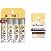 Burt's Bees Ultra Conditioning Moisturizing Lip Balm, Lip Moisturizer Rich in Oils & Overnight Intensive Lip Treatment, 0.25 oz - Moisturizing, Restorative, Reduces Fine Lines, Vitamin E