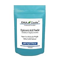 DIY Hyaluronic Acid Powder-Sodium Hyaluronate, Lowest Molecular Weight-8kDa, Cosmetic Grade, Add to Your Own Products