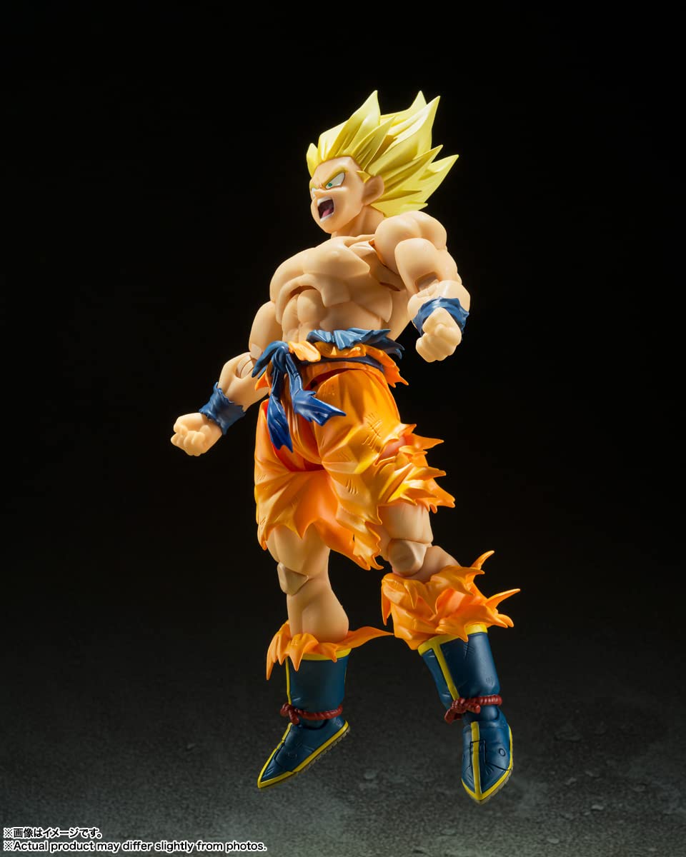 TAMASHII NATIONS - Dragon Ball Z - Super Saiyan Son Goku - Legendary Super Saiyan, Bandai Spirits S.H.Figuarts Action Figure