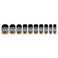 Bowling Game Strike Rot Funny Full Wrap Nail Stickers 5 Sheets DIY Art Nail Decor Easy Apply and Remove