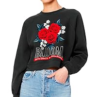 Bloom With Grace and Resilience Raglan Pullover - Flower Lovers Presents - Rose Lovers Presents