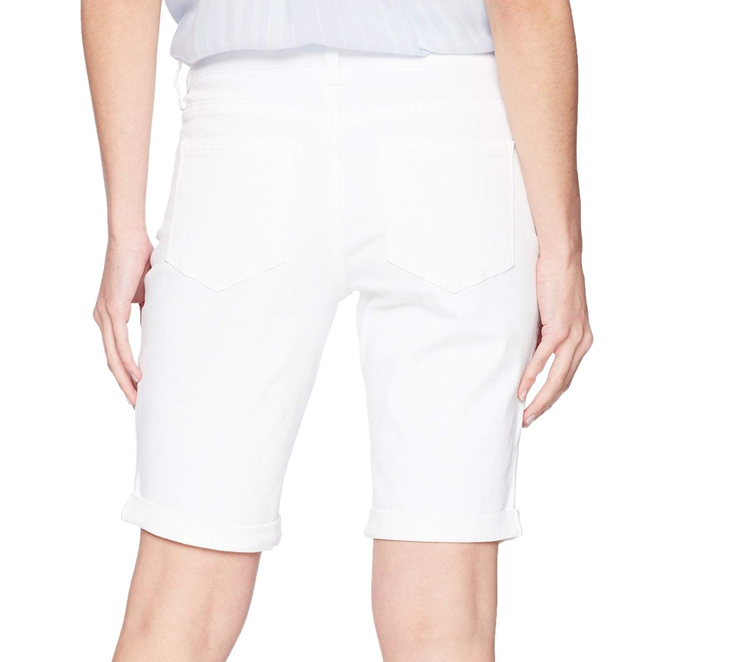 NYDJ Women's Petite Briella Jean Shorts with Roll Cuffs | Slimming & Flattering Fit