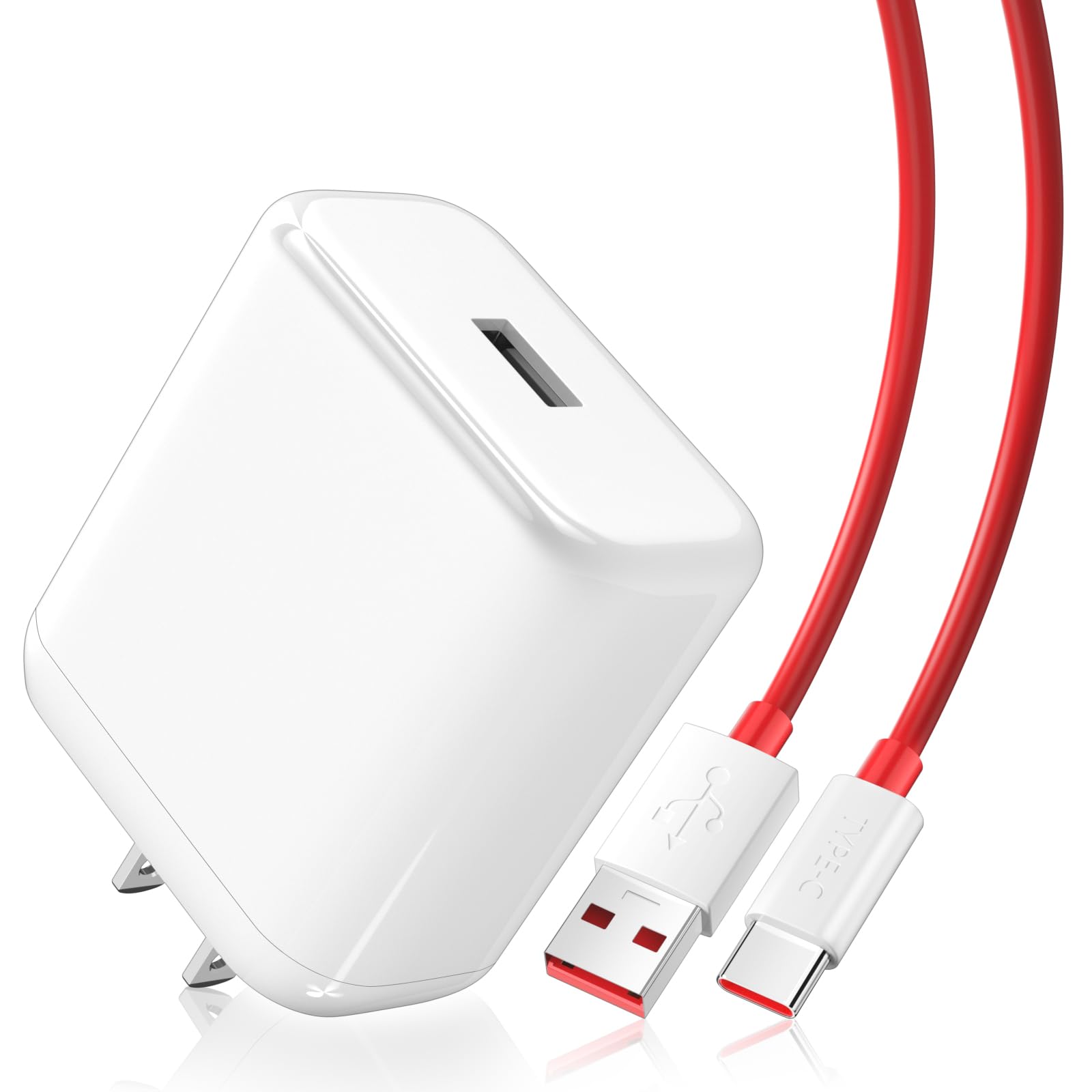 SuperVOOC Warp Charger for OnePlus 11 10 Pro SuperVOOC Warp Charger 65W for OnePlus Pad 10T Nord 9 Pro 8 7T 6 6T 5 5T Buds Pro with 3.3FT USB C Cable