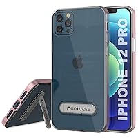 Punkcase iPhone 12 Pro Case [Lucid 3.0 Series] [Slim Fit] [Clear Back] Protective Cover W/Integrated Kickstand & PUNKSHIELD Screen Protector for Apple iPhone 12 Pro (6.1