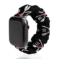 Love Firefighter Watch Bands Elastic Replacement Wristband Compatible with IWatch Bands Series 6 5 4 3 2 1