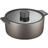 Kitchen Pot Terracotta Stew Pot Stew Pot Cookware Terracotta-Smooth Glazed Surface Without Fading 2.5L