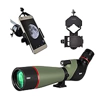 Gosky 20-60x80 Spotting Scopes and Smartphone Adapter Mount Regular Size