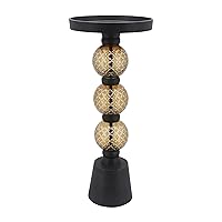 Orb Accent Tables, Black/Gold