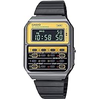 Casio Men Digital Quarz Watch with Stainless Steel Strap CA-500WEGG-9BEF