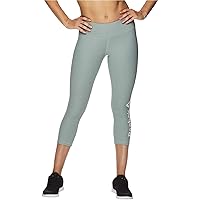 Reebok Womens Branded Capri Compression Athletic Pants