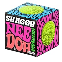 Schylling NeeDoh Shaggy - Sensory Fidget Toy - Assorted Colors - Ages 3 to Adult (Pack of 1)